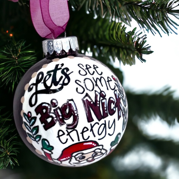 Big Nick Energy Christmas Ornament – Naughty List Approved Holiday Humor! - Picture 3 of 5